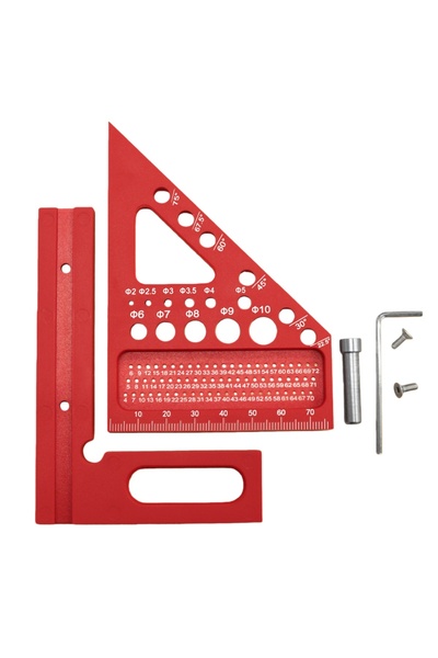 Choice3 مسطرة مثلثة مترية بنمط دبوس، قطعة واحدة/قطعتان، أداة قياس وتخطيط، بلا...