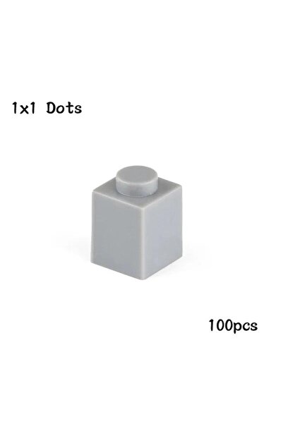 Choice8 3005-رمادي فاتح 100 قطعة قطع MOC 1x1 متوافقة مع قطع البناء 3005، قطع ...