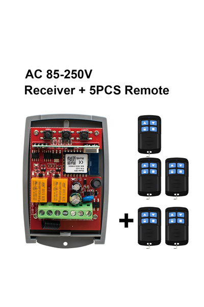 Choice7 جهاز استقبال لاسلكي عالمي Tuya Smart WiFi لفتح أبواب المرآب، يعمل بجه...