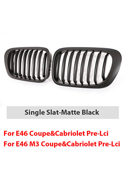 Choice3 شبكة أمامية سوداء غير لامعة مفرد ، شبكة أمامية من الكروم الكربوني، من...