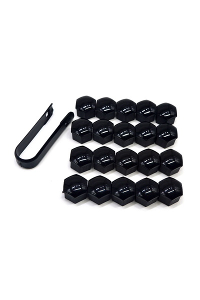 Choice13 أغطية حماية صواميل عجلات السيارات من دوتريو، مقاس 21 مم، أسود، متوفر...