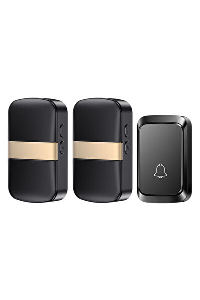 Choice4 Black 1B2R Wireless Smart Doorbell Home Welcome Door Bell 300M/984 FT...