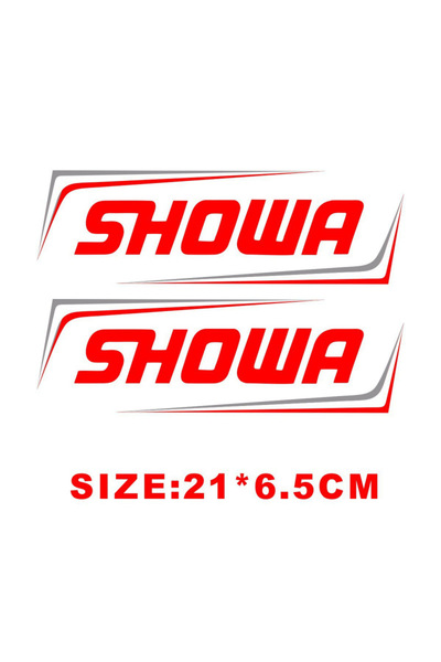 Choice4 ملصقات شوكة دراجة نارية عالمية حمراء من إي-شوا، ملصق موتروس لشوكات شو...