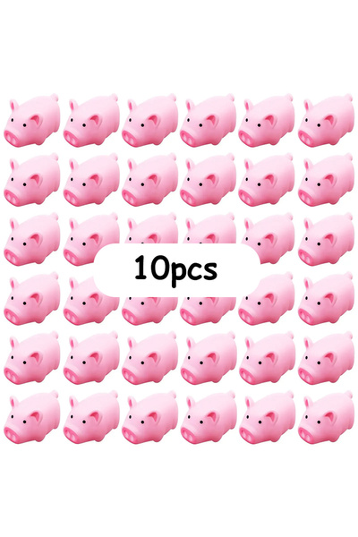 Choice1 10pcs 5-20pcs 5cm Mini Pink Squeeze Piggy Cute Sounding Piggy for Pig...