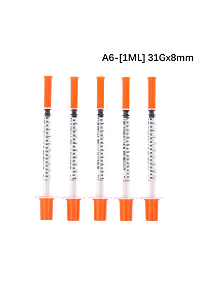 Choice7 A6 5 قطع 0.3/0.5/1 مل محاقن بيطرية بلاستيكية معقمة للاستخدام مرة واحد...