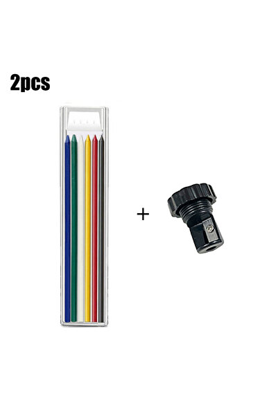 Choice4 مجموعة أقلام رصاص بديلة عالية الجودة بستة ألوان، مقاس 2.8 مم، لأعمال ...