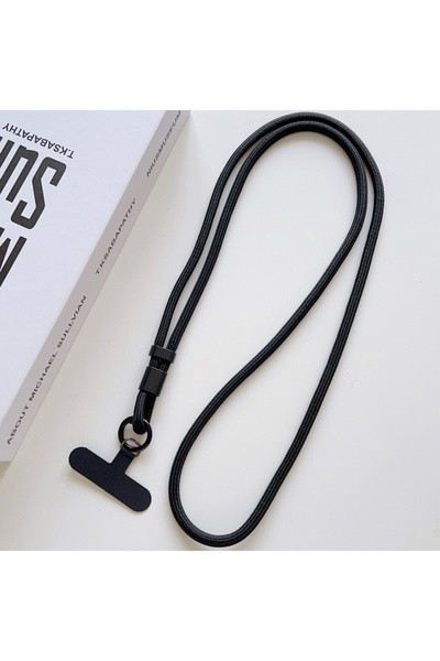 Choice Black Colorful Adjustable Long Lanyard DYM Mobile Cell Phone Candy Sol...
