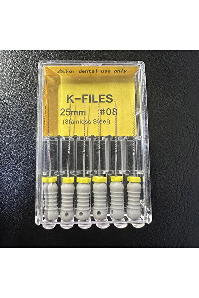 Choice11 ملف K مقاس 25 مم، 6 قطع/عبوة، للاستخدام اليدوي في طب الأسنان، ملفات ...