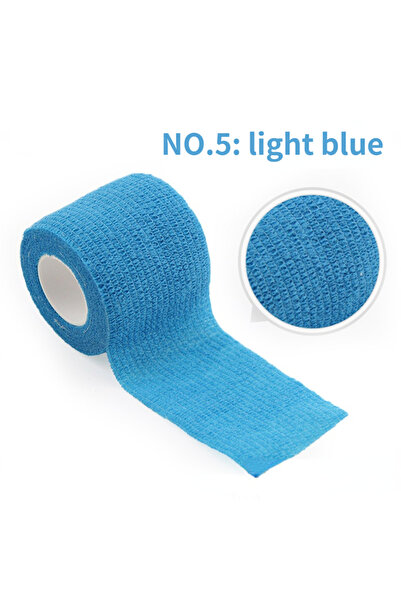 Choice21 ضمادة رياضية رقم 5، 5 سم × 4.5 متر، شريط لاصق مرن ذاتي، لحماية المعص...