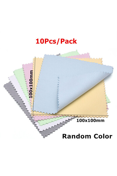 Choice16 10 قطع قماش تلميع مزدوج الجوانب مقاس 10×10 سم بأحجام متنوعة 60 مم و8...