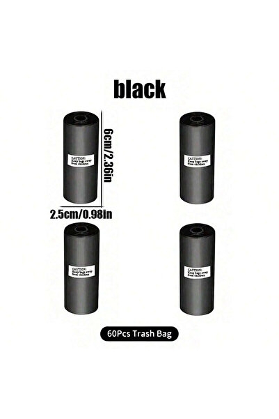 choice2 حقيبة مهملات للسيارة بغطاء، تحتوي على 4 لفات من حقيبة القمامة السوداء...