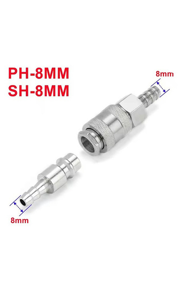 Choice 8mm 1Set European EU Type Pneumatic Fitting Connector Quick Coupler Fo...