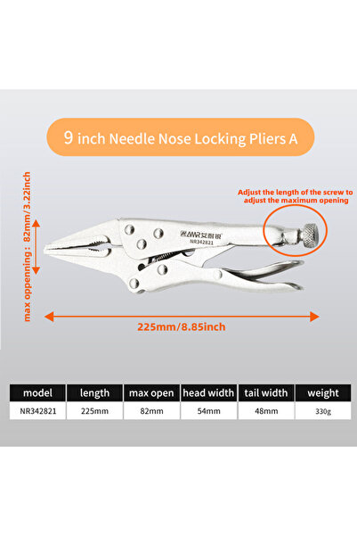 Choice5 كماشة متعددة الوظائف قابلة للتعديل مقاس 9 بوصات و5/7/10 بوصات، كماشة ...