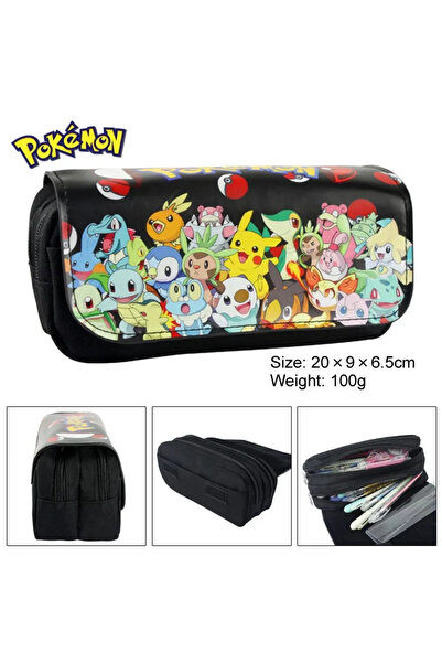 Choice1 3 Pokemon Pencill Case School Cartoon Pikachu Black Pen Bag School Su...