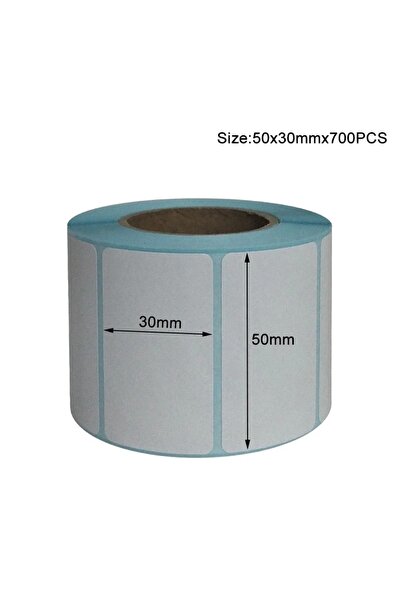 Choice4 لفة واحدة 50×30 مم، 700 قطعة، ملصقات حراري متعددة الأحجام (20-50 مم)،...