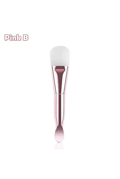 Choice1 Pink B Dual-Use Silicone Facial Mask Brush with Soft Head And Digging...
