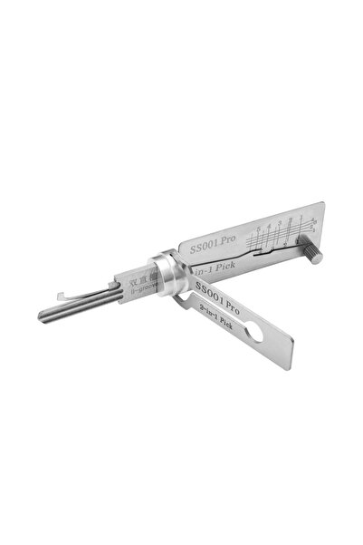 Choice4 قفل تدريبي نحاسي شفاف عالي الجودة 2 في 1 من نوع Lishi SS001PRO S001 0...