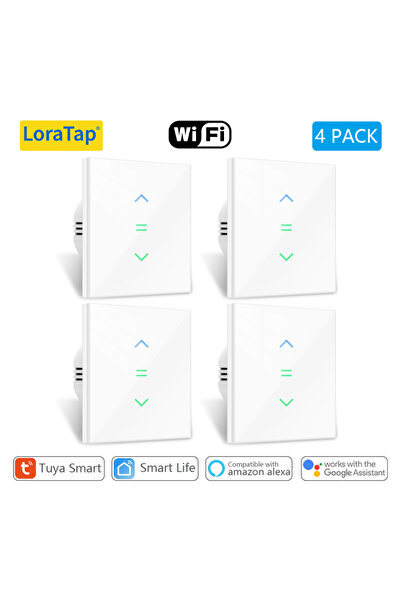 Choice1 4 PACK 7th Generation Tuya Smart Life Roller Shutter Touch Panel Swit...