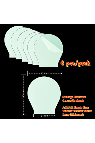 Choice7 قاعدة مصباح LED ثلاثية الأبعاد، 6 أو 12 قطعة، قابس دائري، مصباح ليلي ...