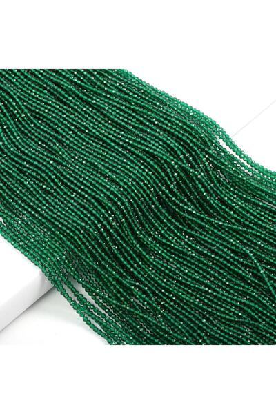 choice2 خرز حجري أخضر داكن مصقول ذو أوجه، 3 مم، أحجار إسبينيل، خرز مستطيل الش...