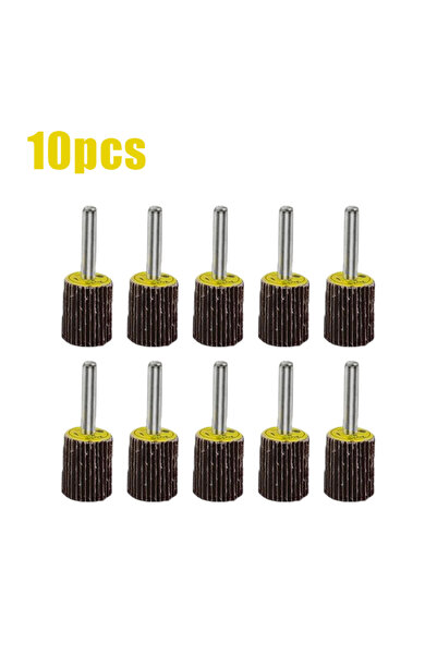 Choice1 80 20mm-10pcs Dia 80# 6mm Accessories Rotary Tool Grinding Buffing Sa...