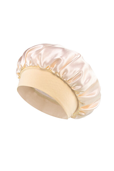 Choice5 Beige 1pcs Soft Silk Satin Lined Bonnet Large Satin Hair Bonnet House...