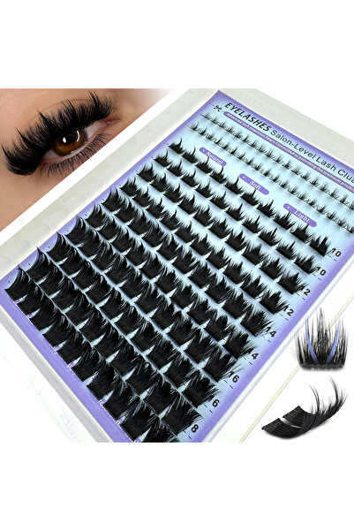 choice2 مجموعة رموش D 12 صف X01-300D خفيفة مع شعيرات مدببة، تشبه رموش الصالون...