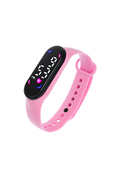 Choice7 color pink Fashion Waterproof Women Watches for Kids Girls Touch LED ...