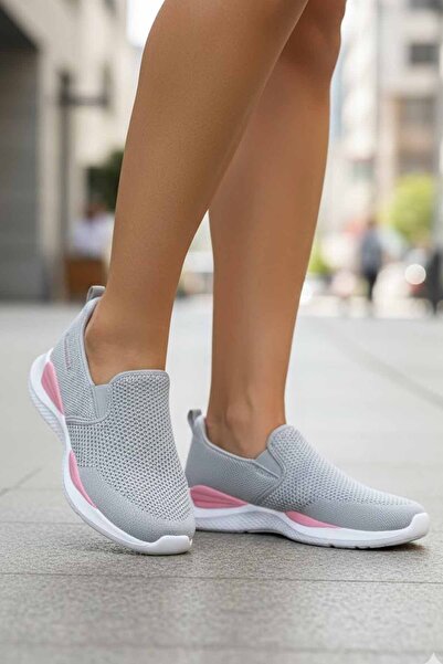 lumberjack Women's Black-Grey Slip-On Comfortable Walking Shoes - Lightweight...