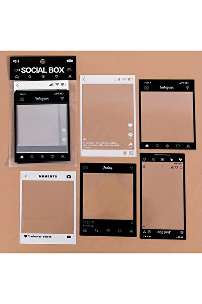 Choice1 B 15 Sheets Of Transparent Retro Adhesive Collage Hand Account Decora...