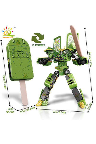 Choice1 مجموعة ألعاب روبوت الآيس كريم المتحولة 2 في 1 من هويكيباو، مع العلبة،...