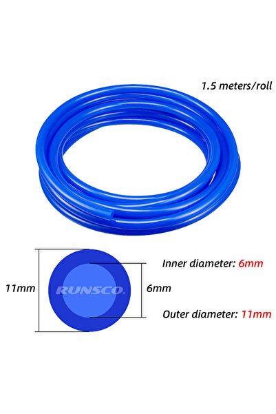 choice2 Blue-1.5M-ID6mm Blue/Red/Black Inner Diameter 3mm, 4mm, 5mm, 6mm, 8mm...