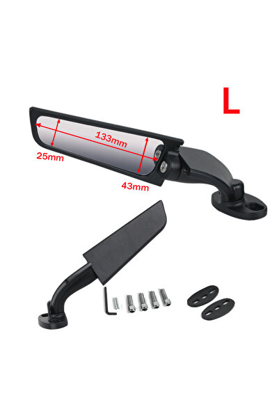 choice2 Big Mirror Modified Motorcycle Mirrors For Kawasaki Ninja 250 300 400...