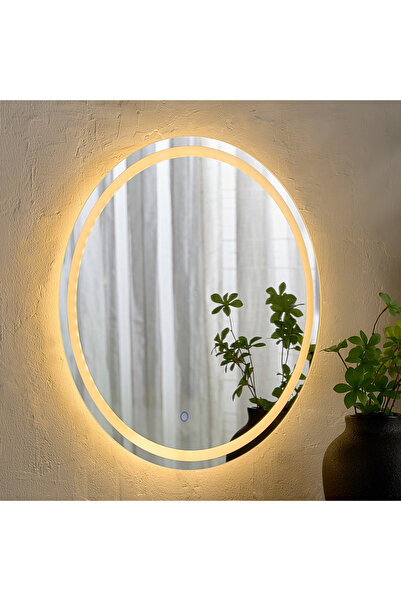 Generic Caseti Round Dimmable LED Mirror - 50x50x2.4 cm