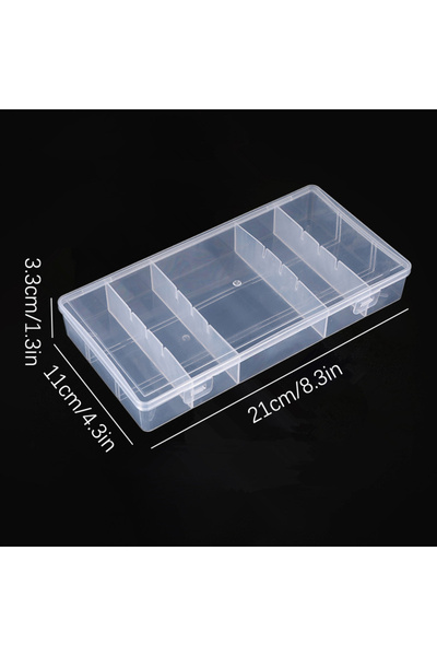 Choice حامل أدوات تمديد الرموش الشفاف المستقل من النوع 3، ذو 4 أقسام، لحفظ ال...