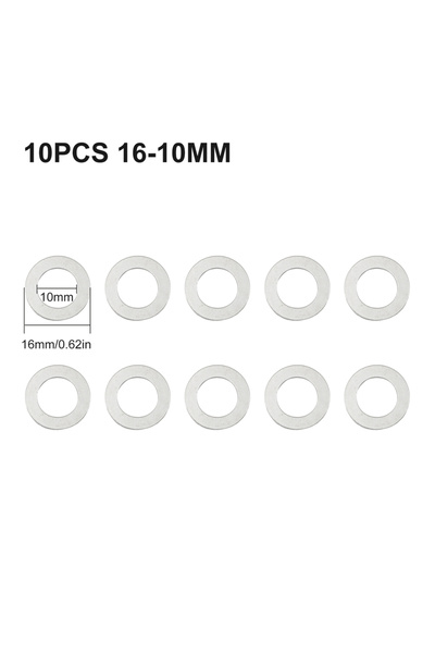 Choice13 16-10mm 10pc Circular Saw Blade Reducing Rings Conversion Set For Ri...