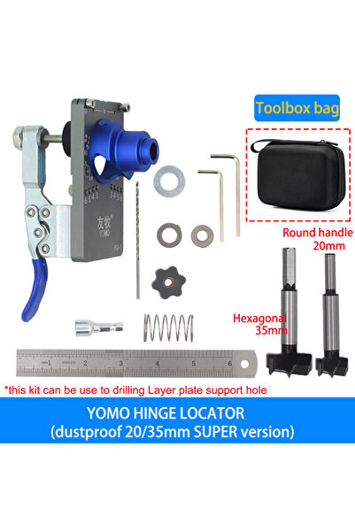 Choice طقم 2035 سوبر كيت، طقم تثبيت مفصلات 35 مم - دليل تثبيت مفصلات مخفي - م...
