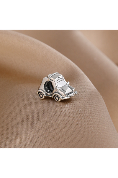 Choice23 B1007 قلادة سيارة سباق فضية عيار 925 جديدة رائعة، تعليقة حافلة، سلسل...