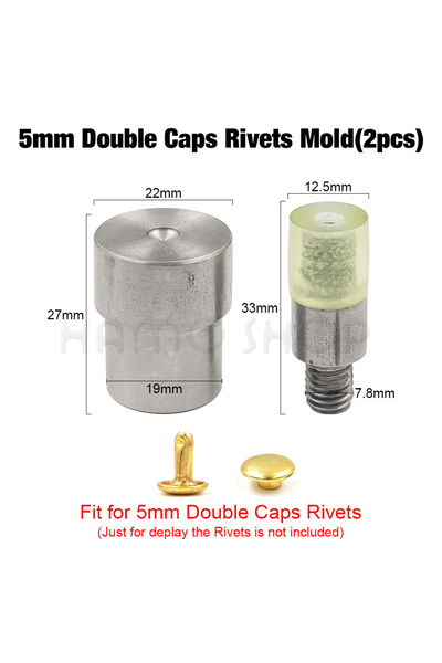 Choice21 قالب برشام غطاء 5 مم، آلة ضغط يدوية، قوالب معدنية، قالب برشام غطاء م...