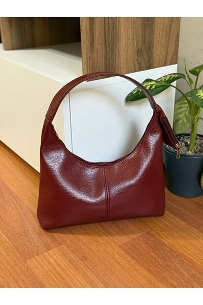 Rivina Sante Women's Wallet Detailed Lined Faux Leather Hand and Shoulder Bag