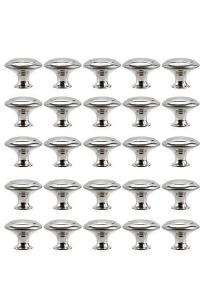 Choice 25pcs 1/10/20/25Pcs Door Knobs Stainless Steel Drawer Cabinet Handles ...