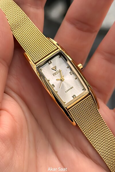 Fiesta F25027L Metal Hasır kordonlu Kadın Kol Saati