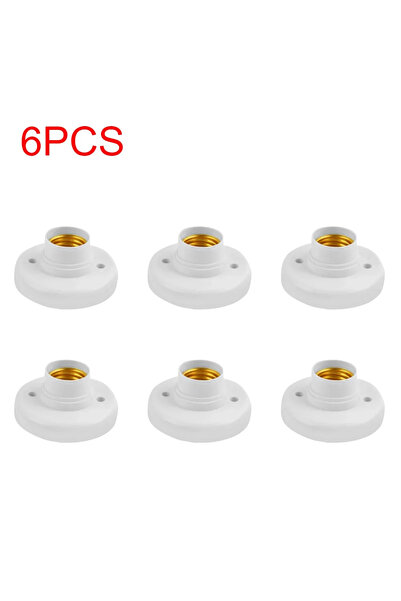 Choice1 6 قطع من حوامل المصابيح اللولبية E27 بجهد 220 فولت، متوفرة من 1 إلى 2...