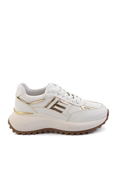 Bambi Beyaz Kadın Sneaker K01791072909