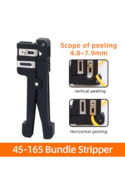 Choice أداة تجريد كابلات الألياف الضوئية SAIVXIAN السوداء 45-162، أداة تجريد ...