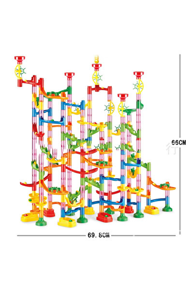 Choice25 مجموعة بناء مسار سباق الكرات الرخامية V 232PC بدون صندوق، مكعبات بنا...