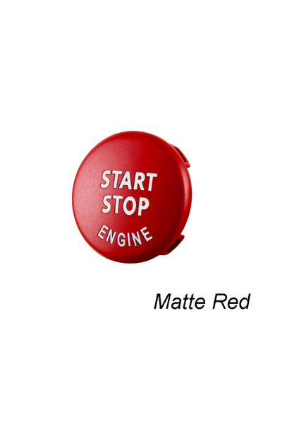 Choice5 Matte Red Car Engine START Button Replace Cover STOP Switch for BMW E...