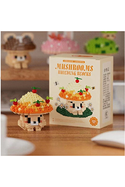 Choice5 بدون صندوق 7253 لعبة بناء فطر لطيفة ومحاكاة إبداعية، مكعبات بناء تعلي...