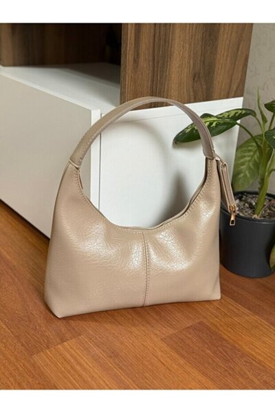 Rivina Sante Women's Wallet Detailed Lined Faux Leather Hand and Shoulder Bag