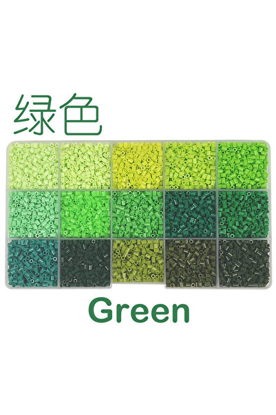 Choice7 مجموعة خرز يانتجويت الأخضر، 15 لونًا، 2.6 مم، 650 قطعة، لعبة تركيب خر...